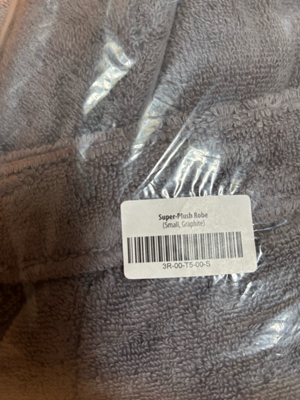 brooklinen Super-Plush Robe Graphite)📣 - Picture 5 of 7